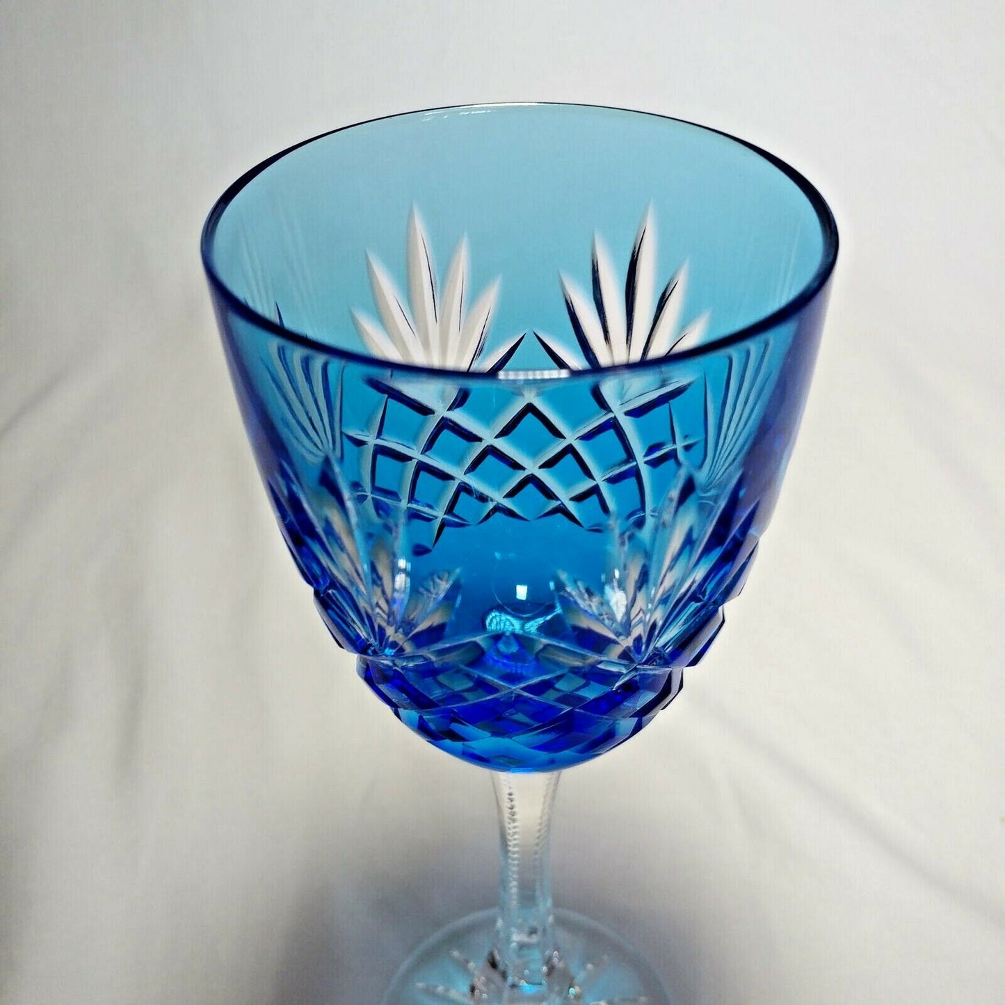 Faberge Odessa Sky Blue Crystal Glass