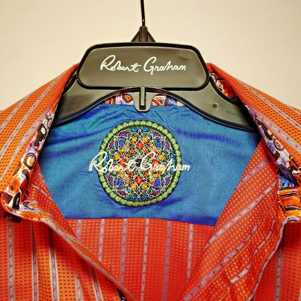Robert Graham - Colorful Long Sleeve - Men's Medium Button Down Classic Fit