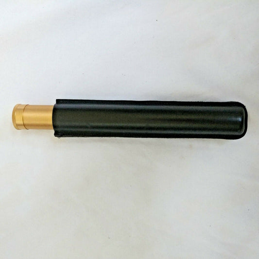 Cigar Classics | Travel Humidor Tube | Alum with Black Leather Holding Case