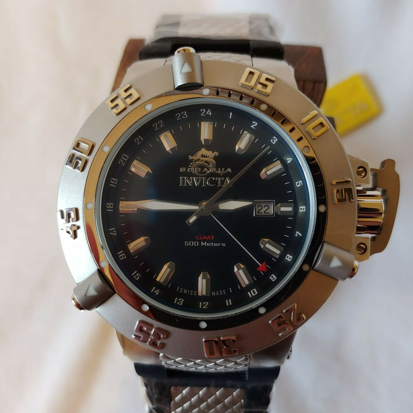 INVICTA SUBAQUA NOMA III MENS QUARTZ 50MM BLACK CASE STAINLESS STEEL DIAL