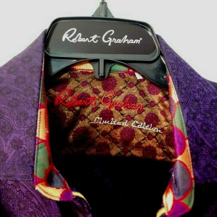 Robert Graham - Colorful Long Sleeve - Men's Medium Button Down Classic Fit