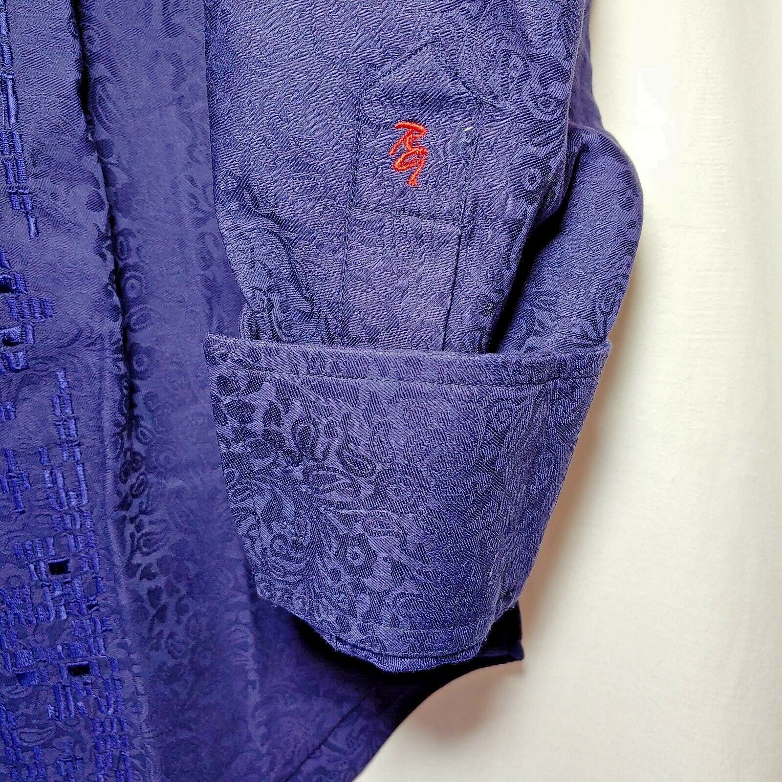 Robert Graham Colorful Long Sleeve Button-Down Shirt - Men's Medium