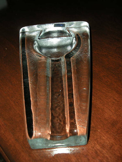 Comoy's of London Clear Heavy Glass  Ashtray