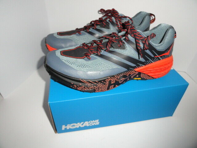 Hoka One Speedcoat 3 Grey and Orange  size 13 M