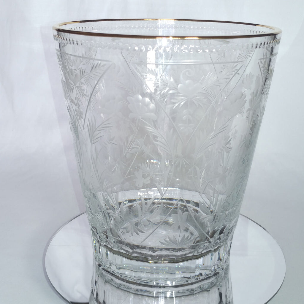 FABERGE | CRYSTAL CHAMPAGNE ICE BUCKET CHILLER | SPECIAL EDITION 22KT