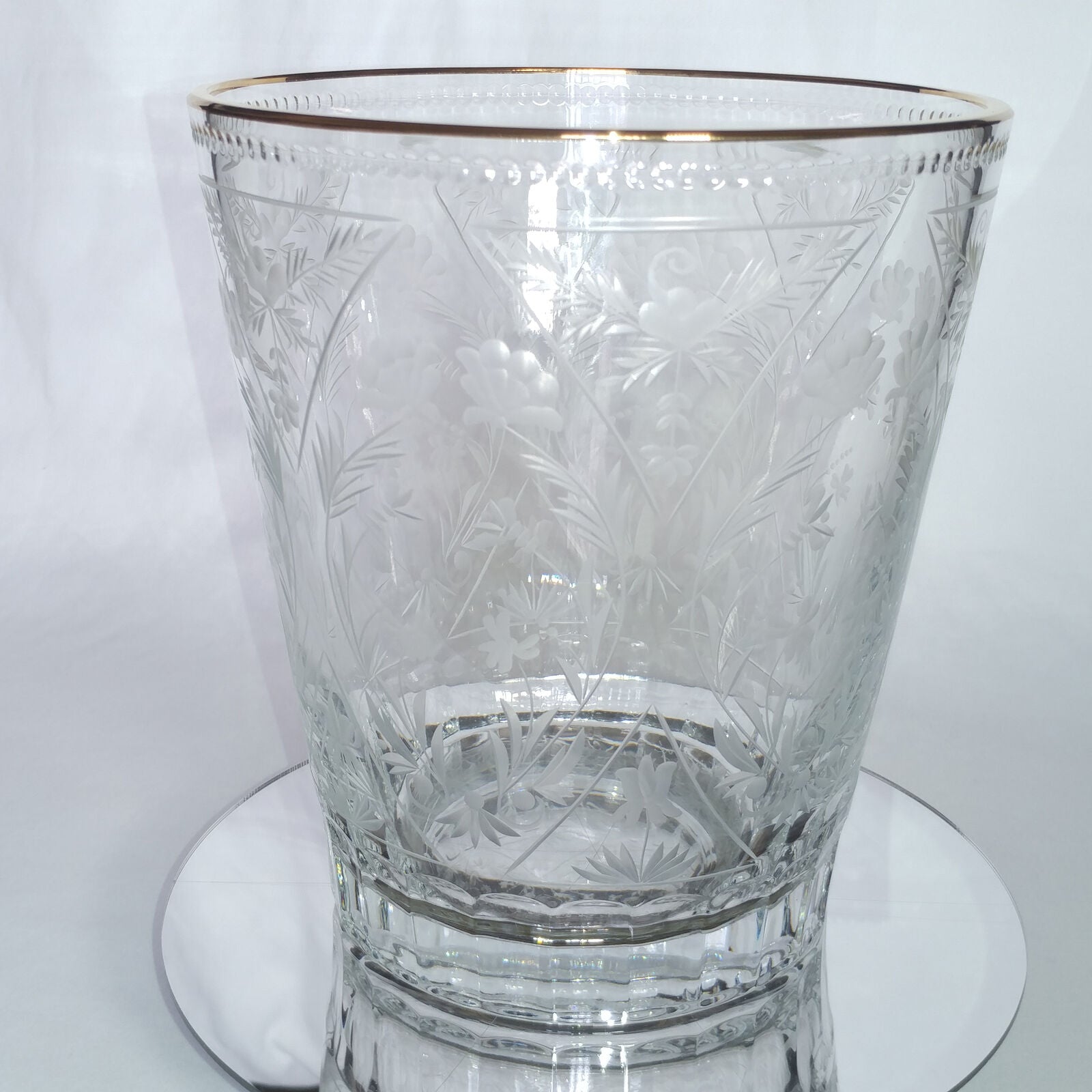 FABERGE | CRYSTAL CHAMPAGNE ICE BUCKET CHILLER | SPECIAL EDITION 22KT