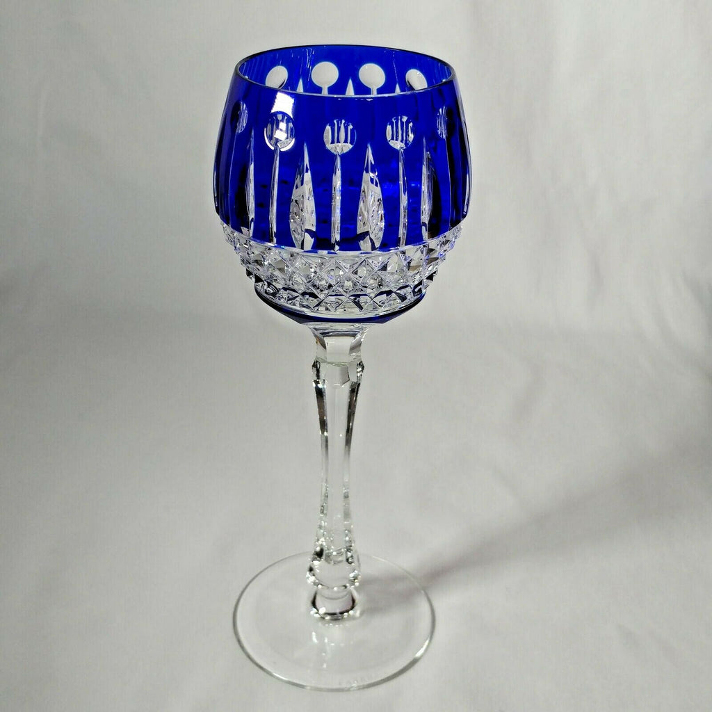 FABERGE  XENIA IMPERIAL COBALT BLUE  CRYSTAL GOBLET | SINGLE