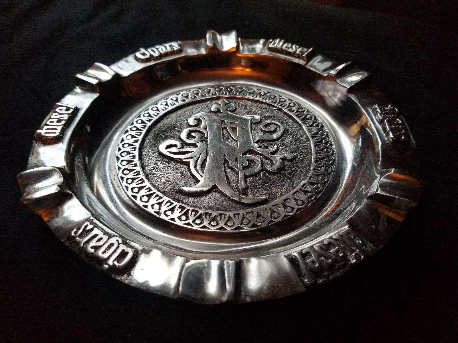 Diesel Pewter Round Ashtray