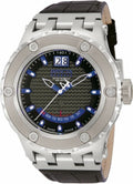 Invicta Subaqua Specialty Quartz Watch – Stainless Steel Case & Black Leather Band