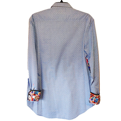 Robert Graham - Colorful Long Sleeve - Men's Medium Button Down Classic Fit