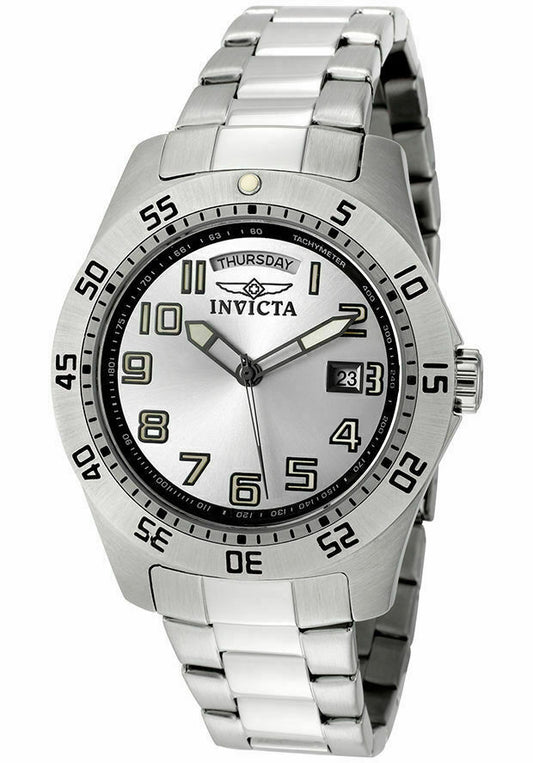 INVICTA SPECIALTY SWISS MOVEMENT QUARTZ WATCH - STAINLESS STEEL CASE AND BAND