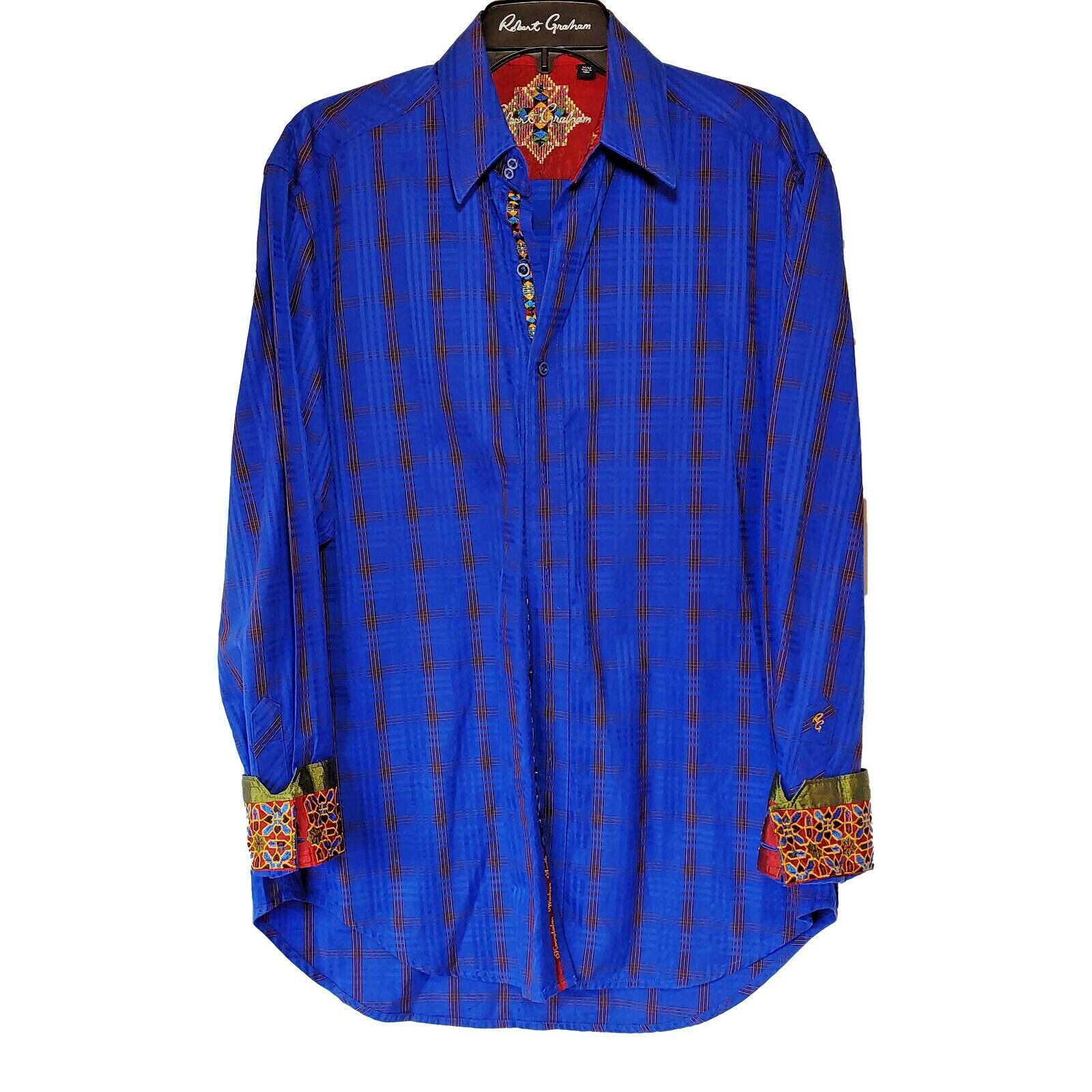 Robert Graham - Colorful Long Sleeve - Men's Medium Button Down Classic Fit