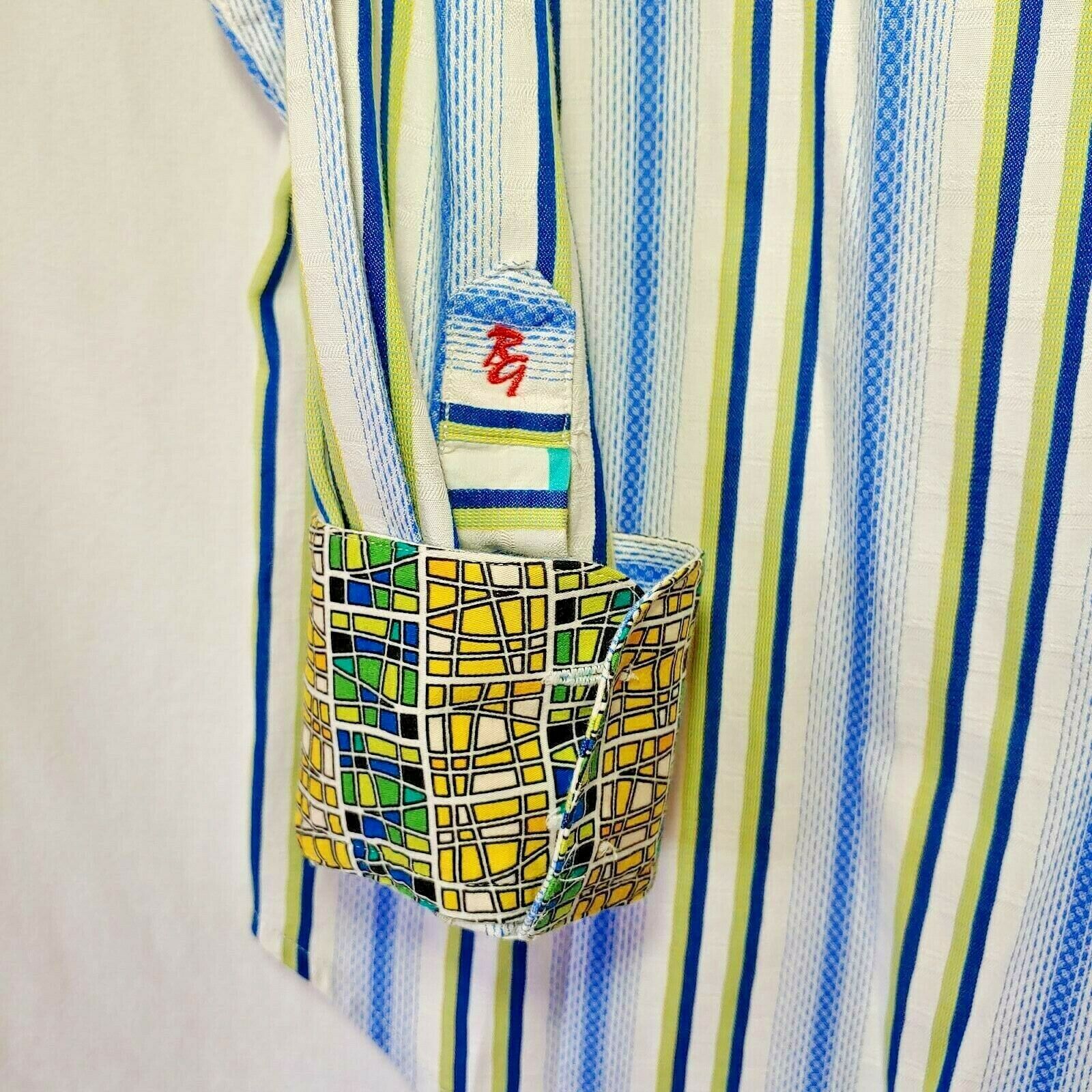 Robert Graham - Colorful Long Sleeve - Men's Medium Button Down Classic Fit