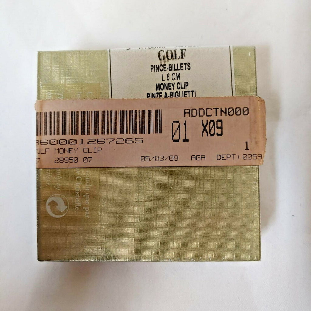 Christofle Sterling Golf Money Clip | New In Box