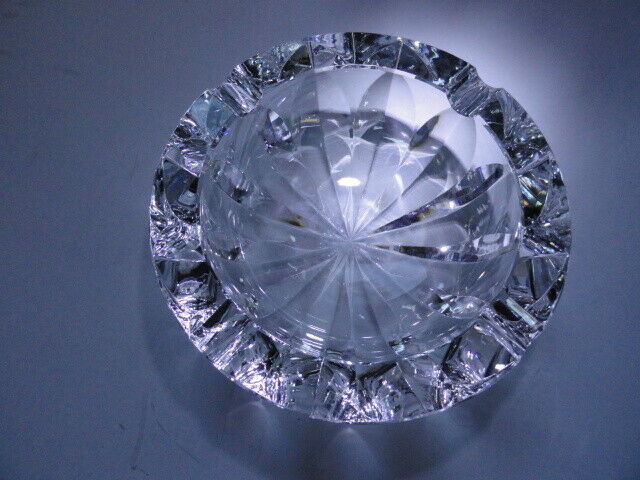 Saint Louis Clear Ashtray 7" diameter