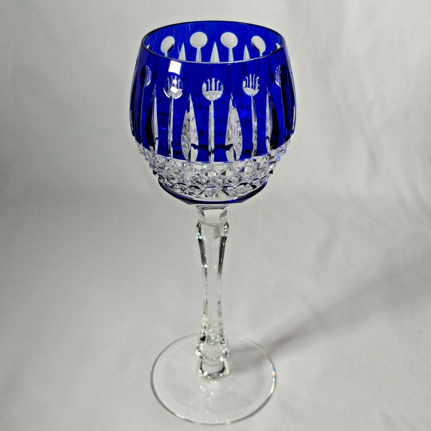 FABERGE  XENIA IMPERIAL COBALT BLUE  CRYSTAL GOBLET | SINGLE