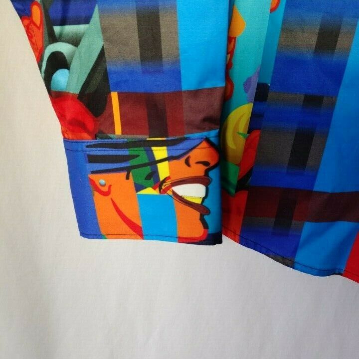 Robert Graham Colorful Long Sleeve Button-Down Shirt - Men's Medium