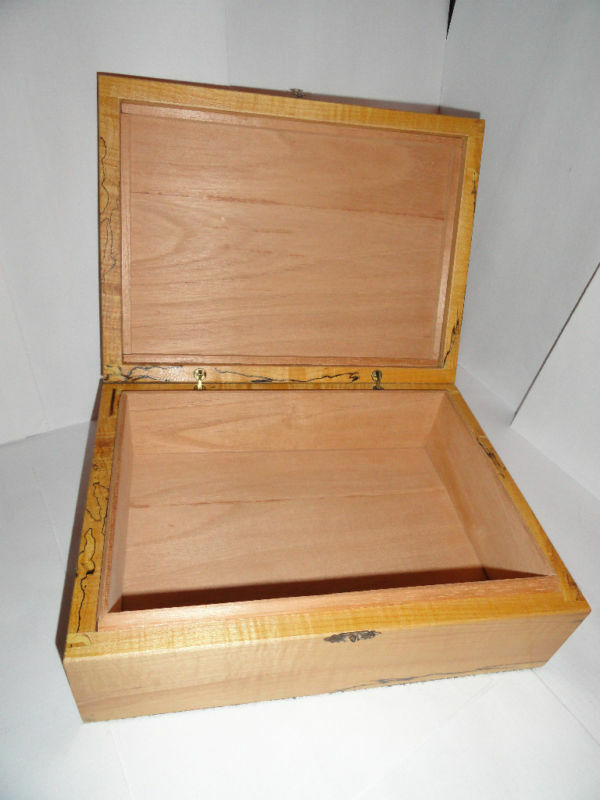 Custom Exotic Wood Humidor 50 count capacity 12" L x 8.75" W x 4.5" H