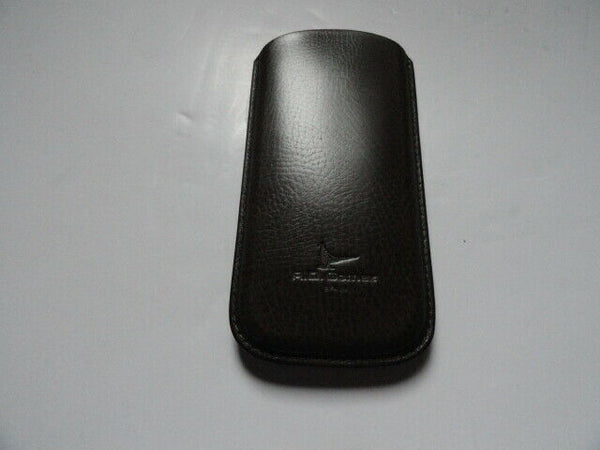 Pheasant Leather Eye Glass Case Xtra Wide Green 3.25" x 6.5"