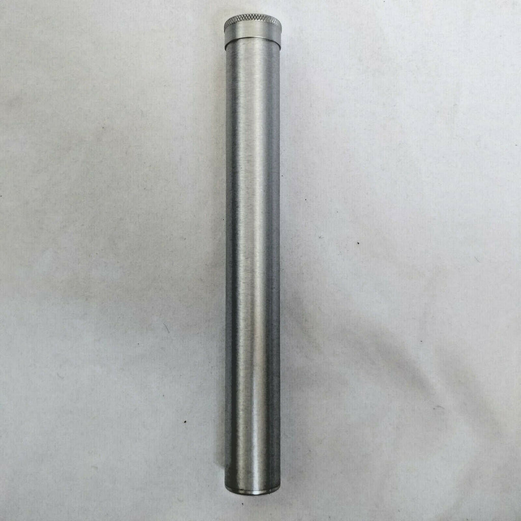 Cigar Classics | Travel Humidor Tube | Alum with Black Leather Holding Case