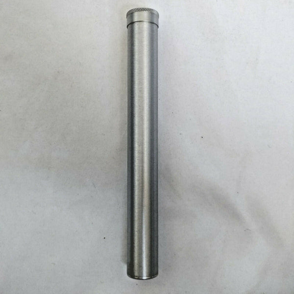 Cigar Classics | Travel Humidor Tube | Alum with Black Leather Holding Case