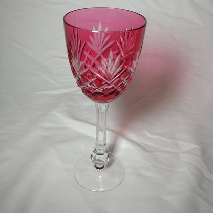Faberge Odessa Cranberry Crystal Glass