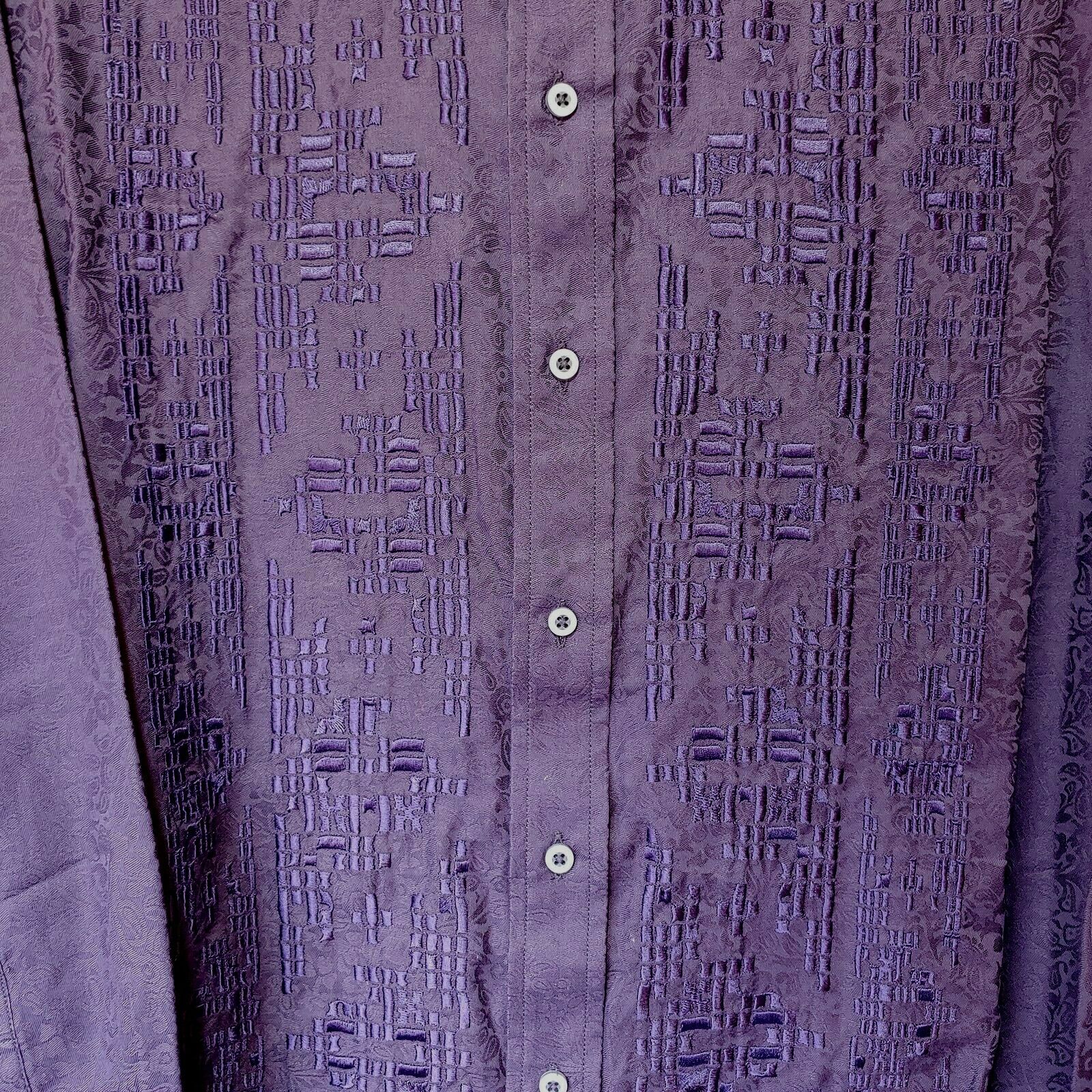 Robert Graham Colorful Long Sleeve Button-Down Shirt - Men's Medium
