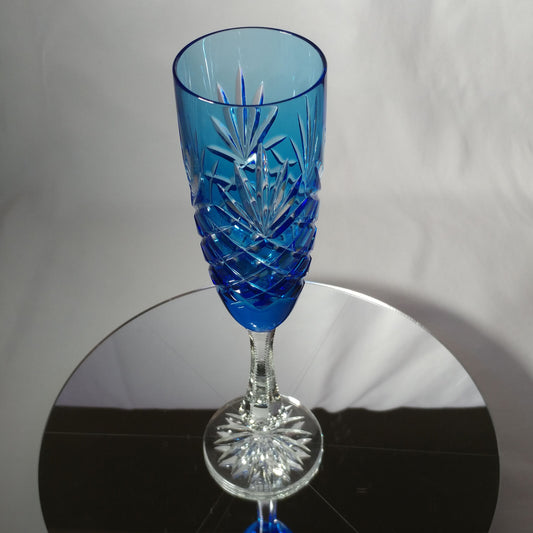 FABERGÉ ODESSA SKY BLUE CRYSTAL FLUTE | SINGLE