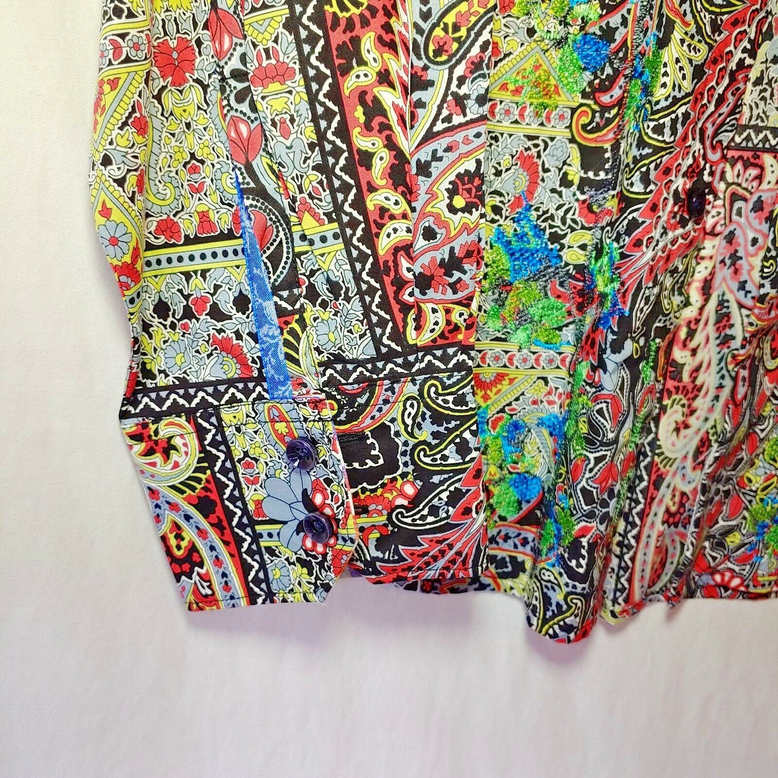Robert Graham - Colorful Long Sleeve - Men's Medium Button Down Classic Fit