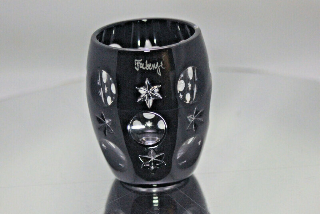 Faberge Galaxy Black Crystal Shot Glass