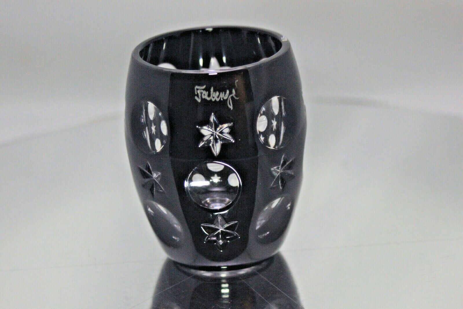 Faberge Galaxy Black Crystal Shot Glass