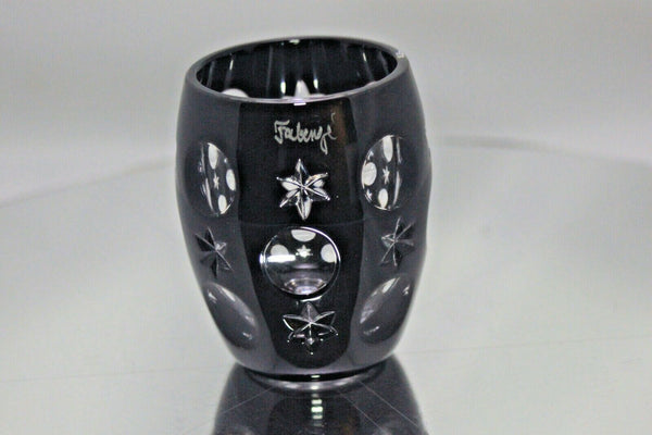 Faberge Galaxy Black Crystal Shot Glass