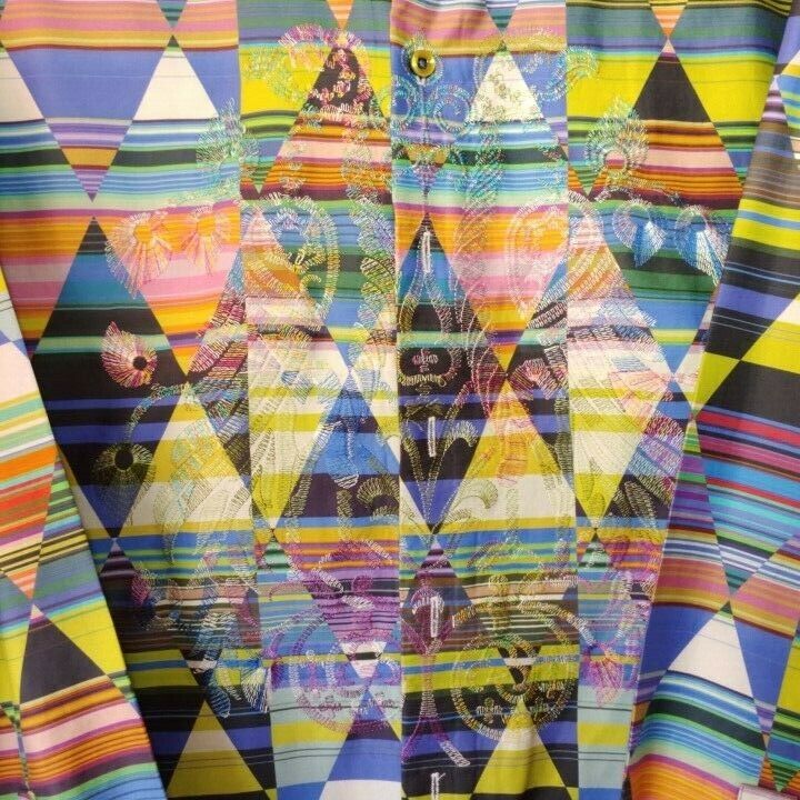 Robert Graham - Colorful Long Sleeve - Men's Medium Button Down Classic Fit
