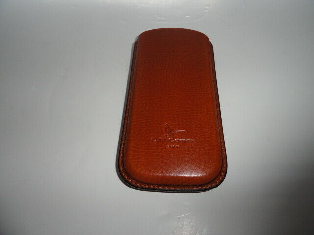 Pheasant Tan Leather Eyeglass Carrying Case 2.5" Size