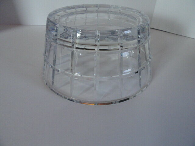 Faberge Metropolitan Clear Crystal Bowl 9" diameter