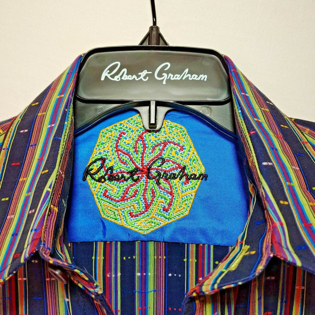 Robert Graham - Colorful Long Sleeve - Men's Medium Button Down Classic Fit