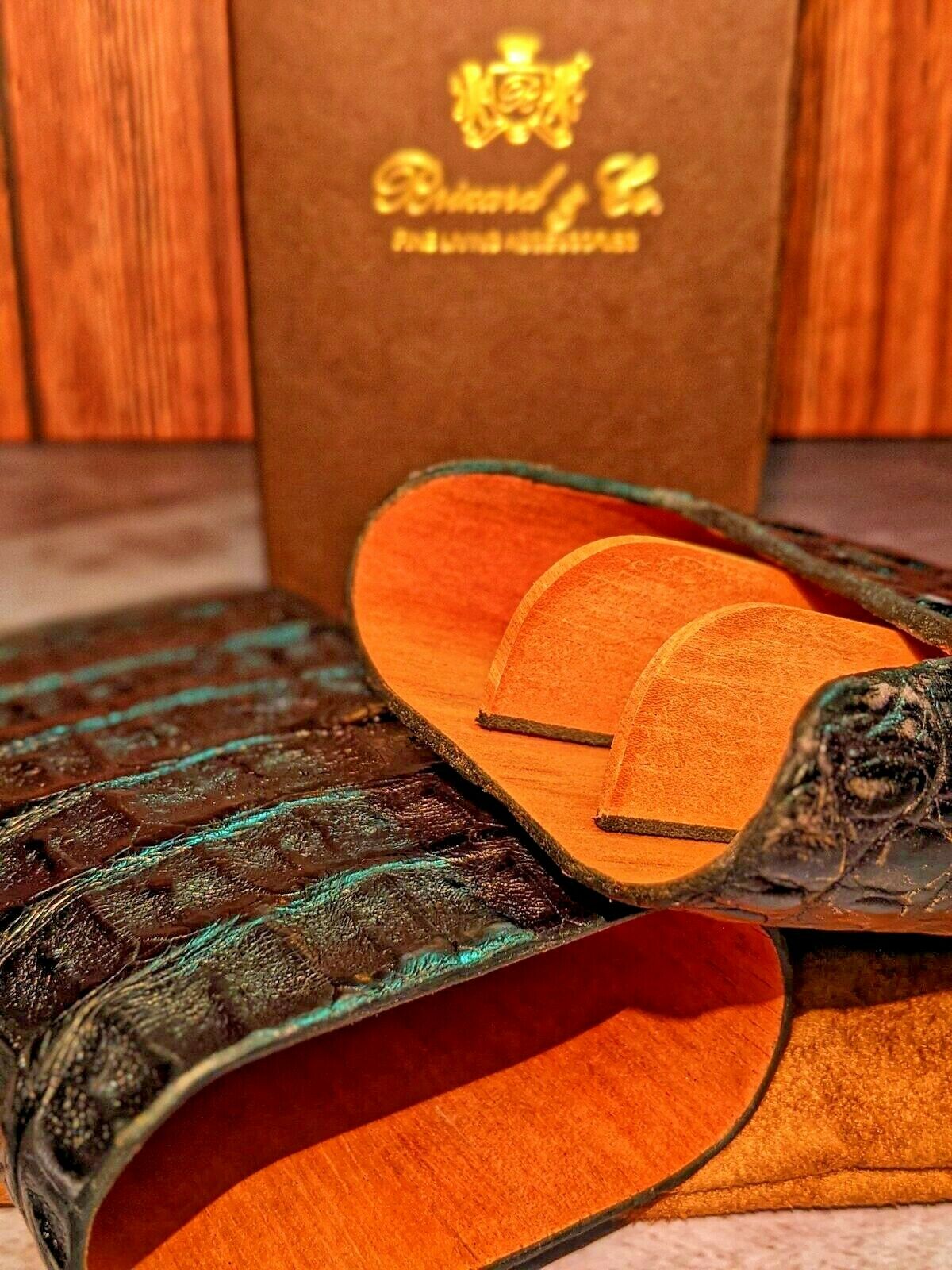 Brizard and Co Black Caiman Genuine Carrying Case