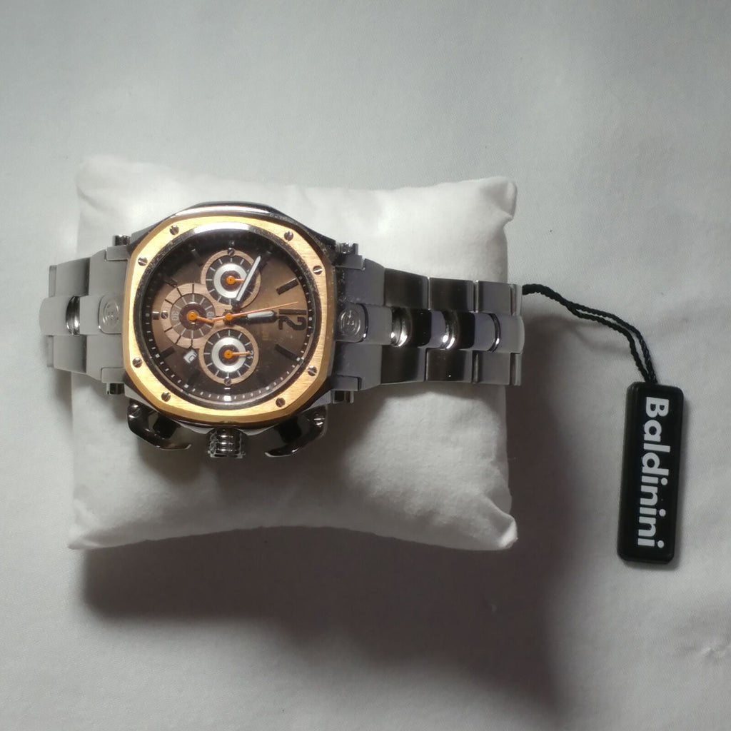 Baldinini Men's Chronographer Watches |  Chronograph Burgundy/Orange (62623705)