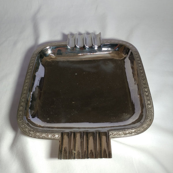 Chrome over Brass  Plated Serving Tray