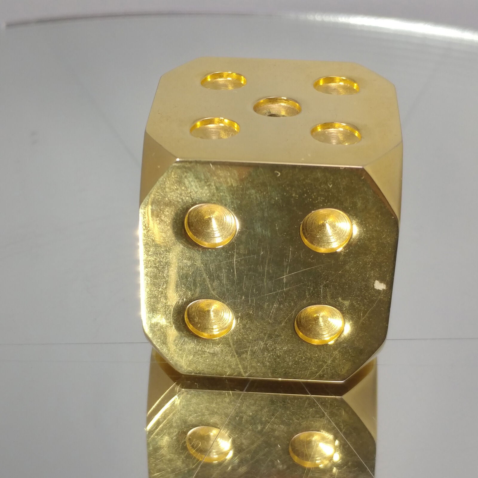 LIDO Six-Sided Brass Dice | da Paris