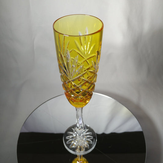 FABERGÉ ODESSA YELLOW GOLD CRYSTAL FLUTE | SINGLE