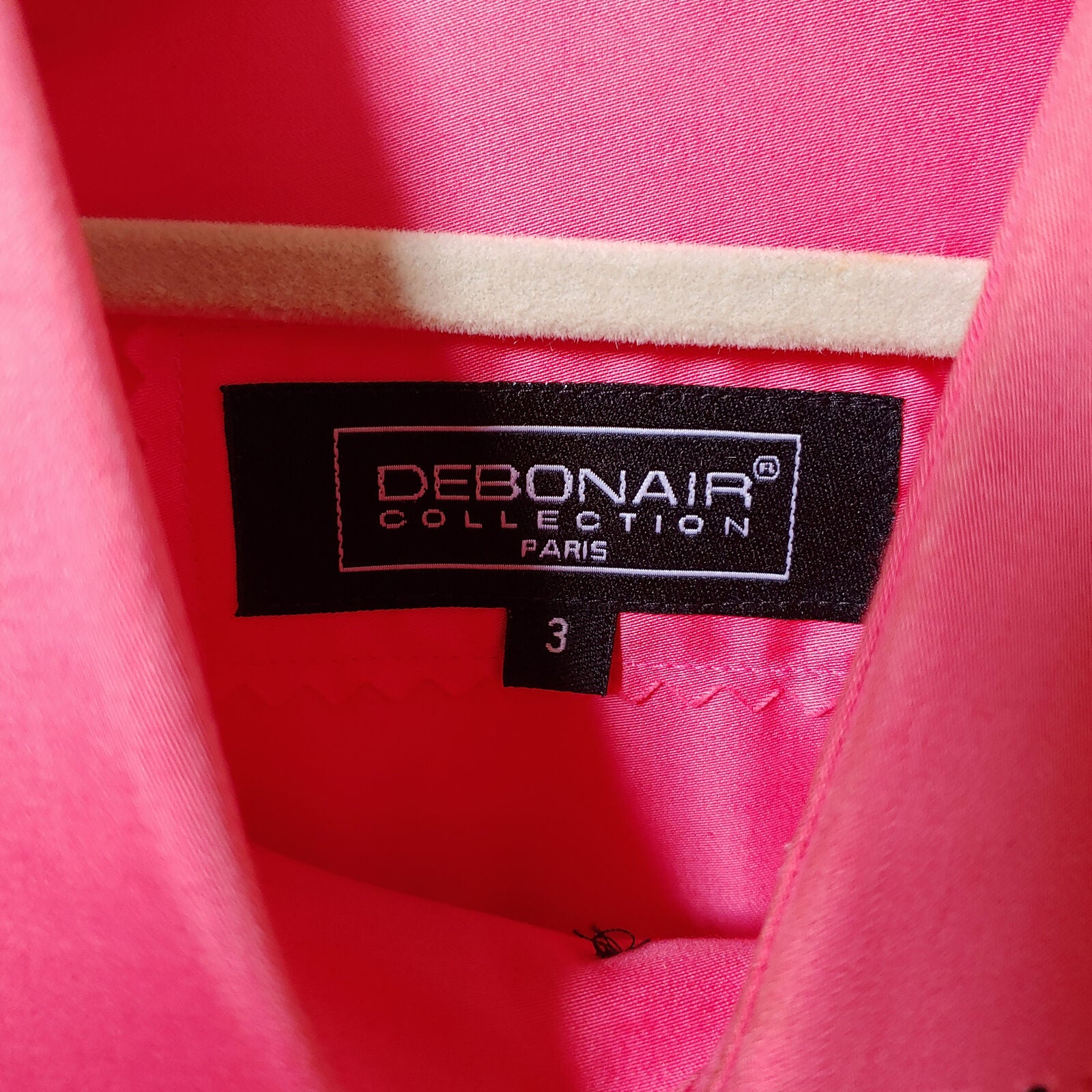 Debonair | Men's Pink Longsleeve Buttondown Casual Shirt | Sz. 3
