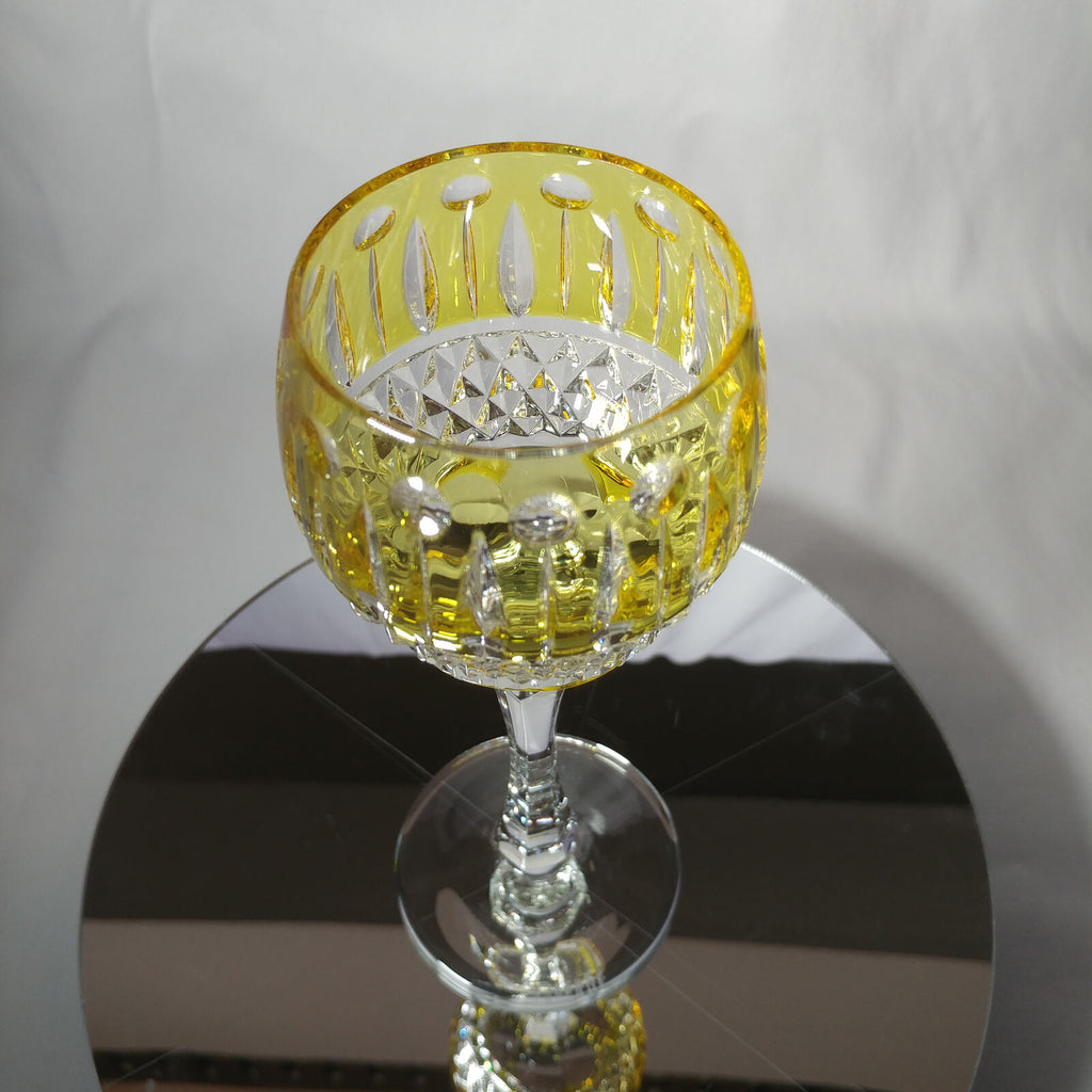 FABERGE | YELLOW XENIA IMPERIAL YELLOW GOLD CRYSTAL GOBLET | SINGLE
