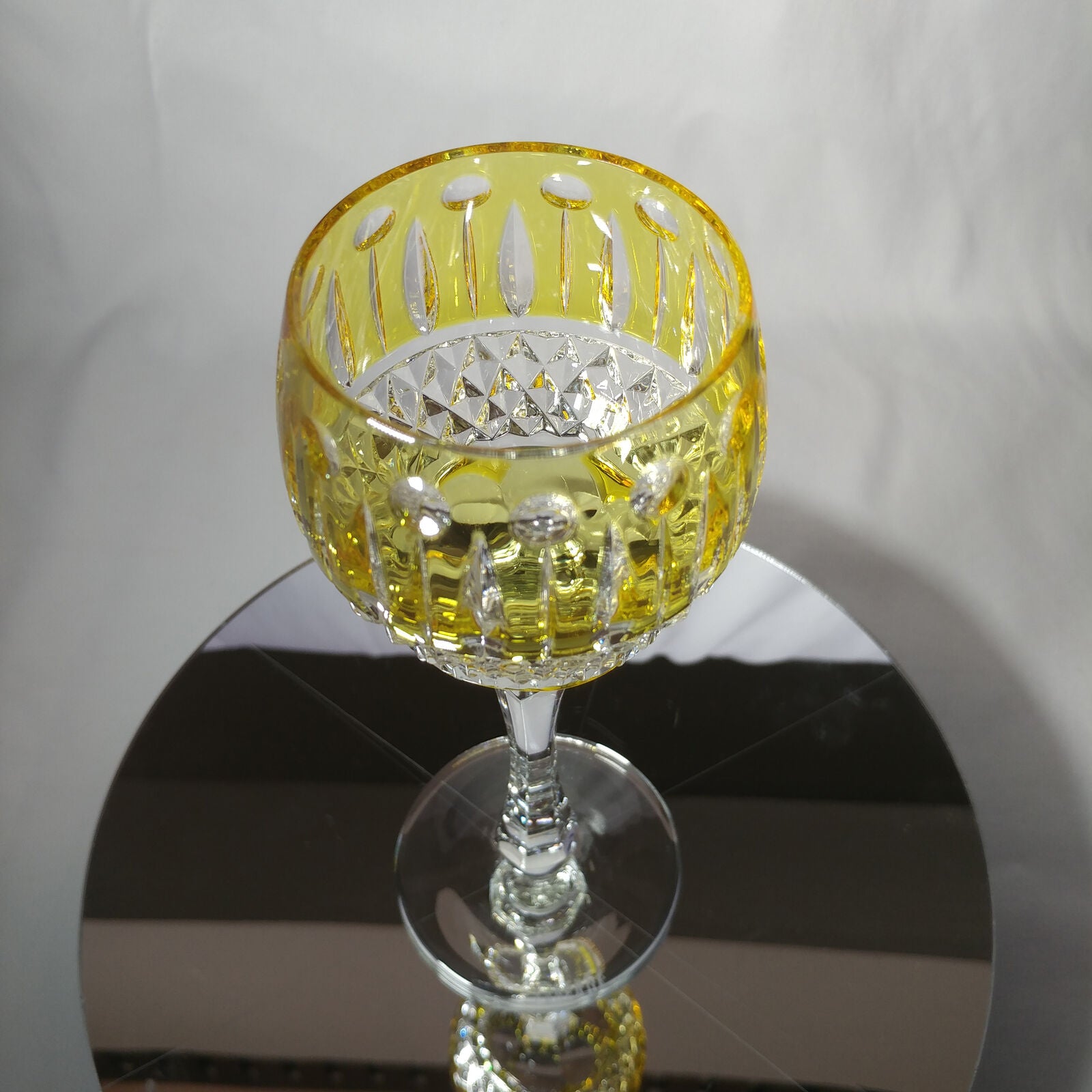 FABERGE | YELLOW XENIA IMPERIAL YELLOW GOLD CRYSTAL GOBLET | SINGLE