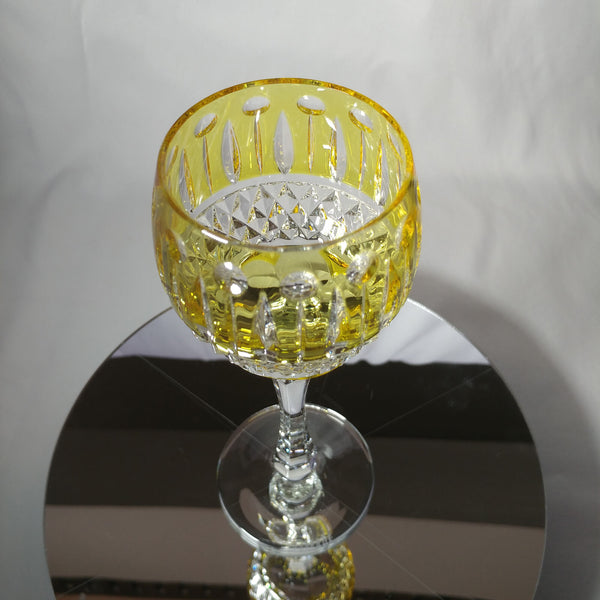FABERGE | YELLOW XENIA IMPERIAL YELLOW GOLD CRYSTAL GOBLET | SINGLE