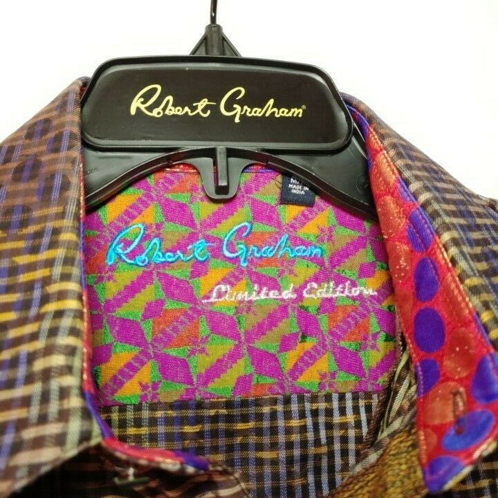 Robert Graham - Colorful Long Sleeve - Men's Medium Button Down Classic Fit
