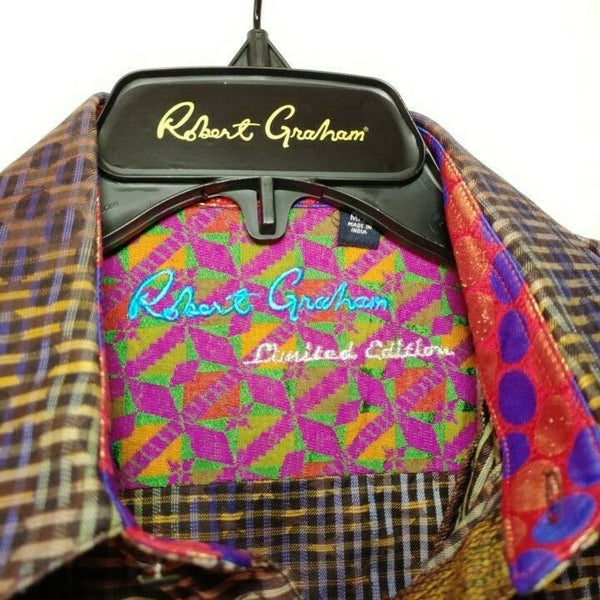 Robert Graham - Colorful Long Sleeve - Men's Medium Button Down Classic Fit
