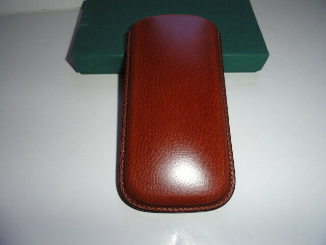 Pheasant Leather Eye Glass Case Xtra Wide