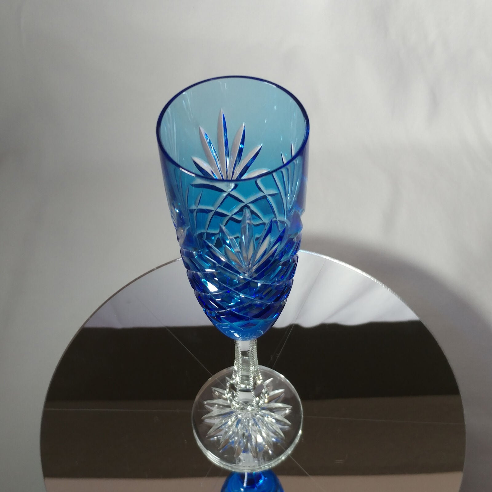 FABERGÉ ODESSA SKY BLUE CRYSTAL FLUTE | SINGLE