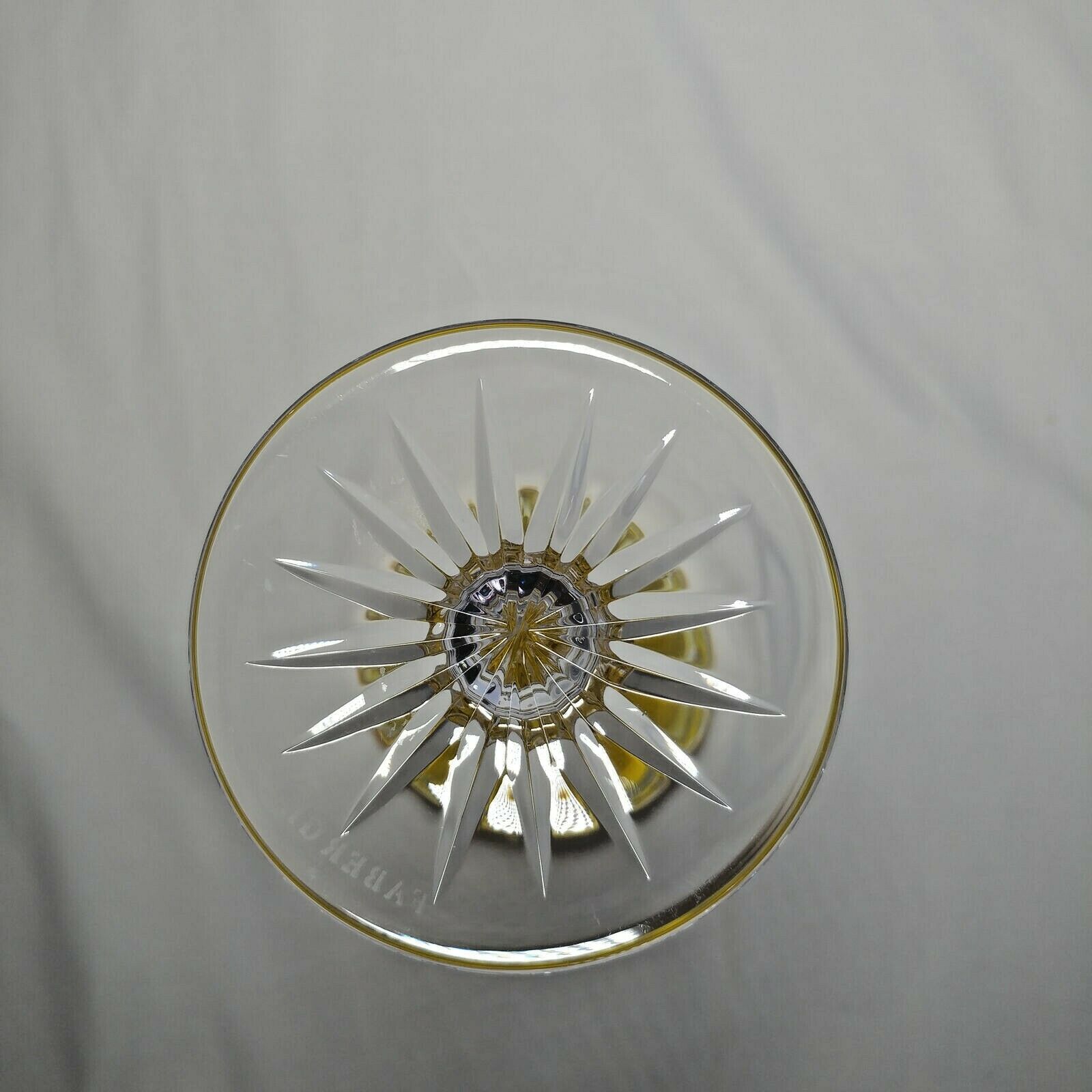 Faberge Odessa Yellow Crystal Glass